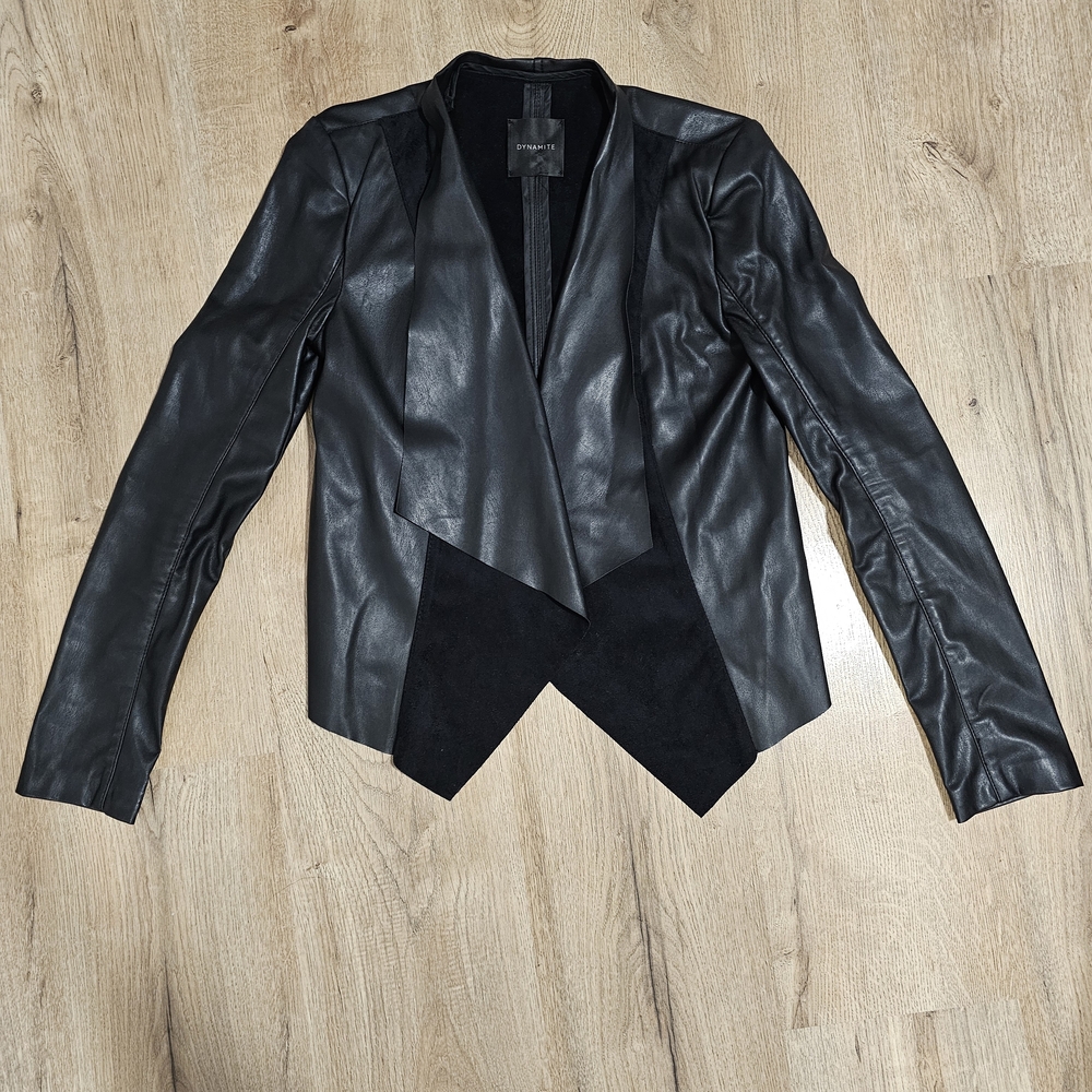 Dynamite Sleek Black Leather Jacket